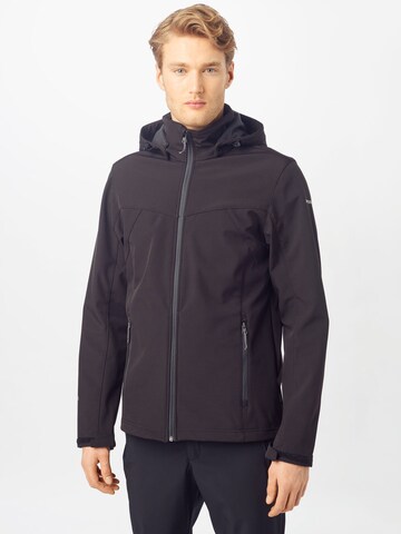 juoda ICEPEAK Laisvalaikio striukė 'Brimfield': priekis
