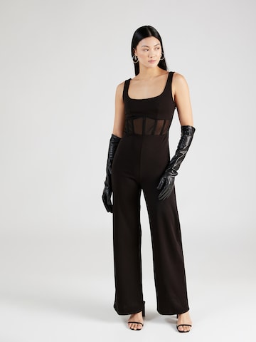 Lipsy Jumpsuit in Black: front