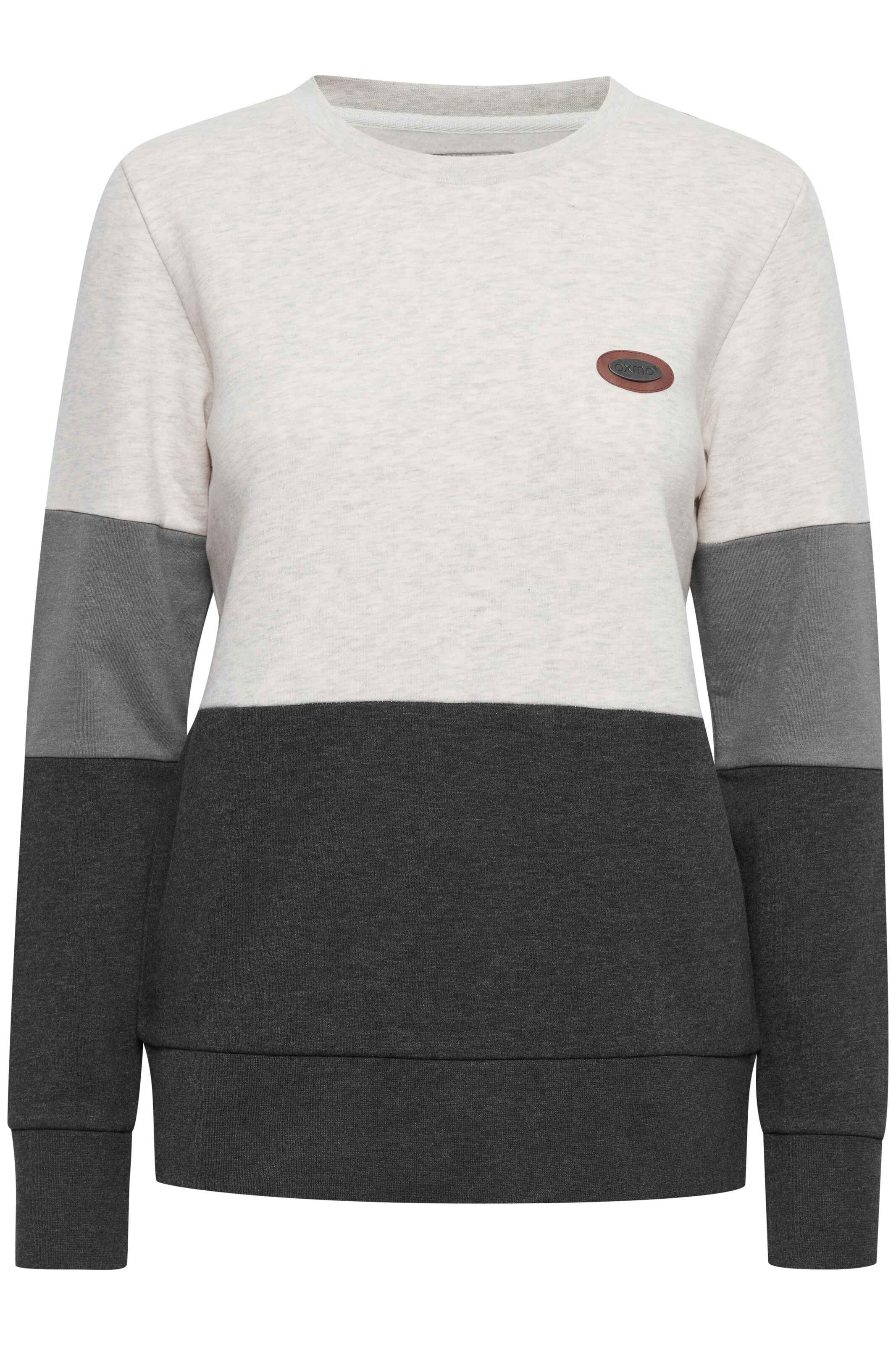 Sweat-shirt 'Trine' Oxmo en gris : devant