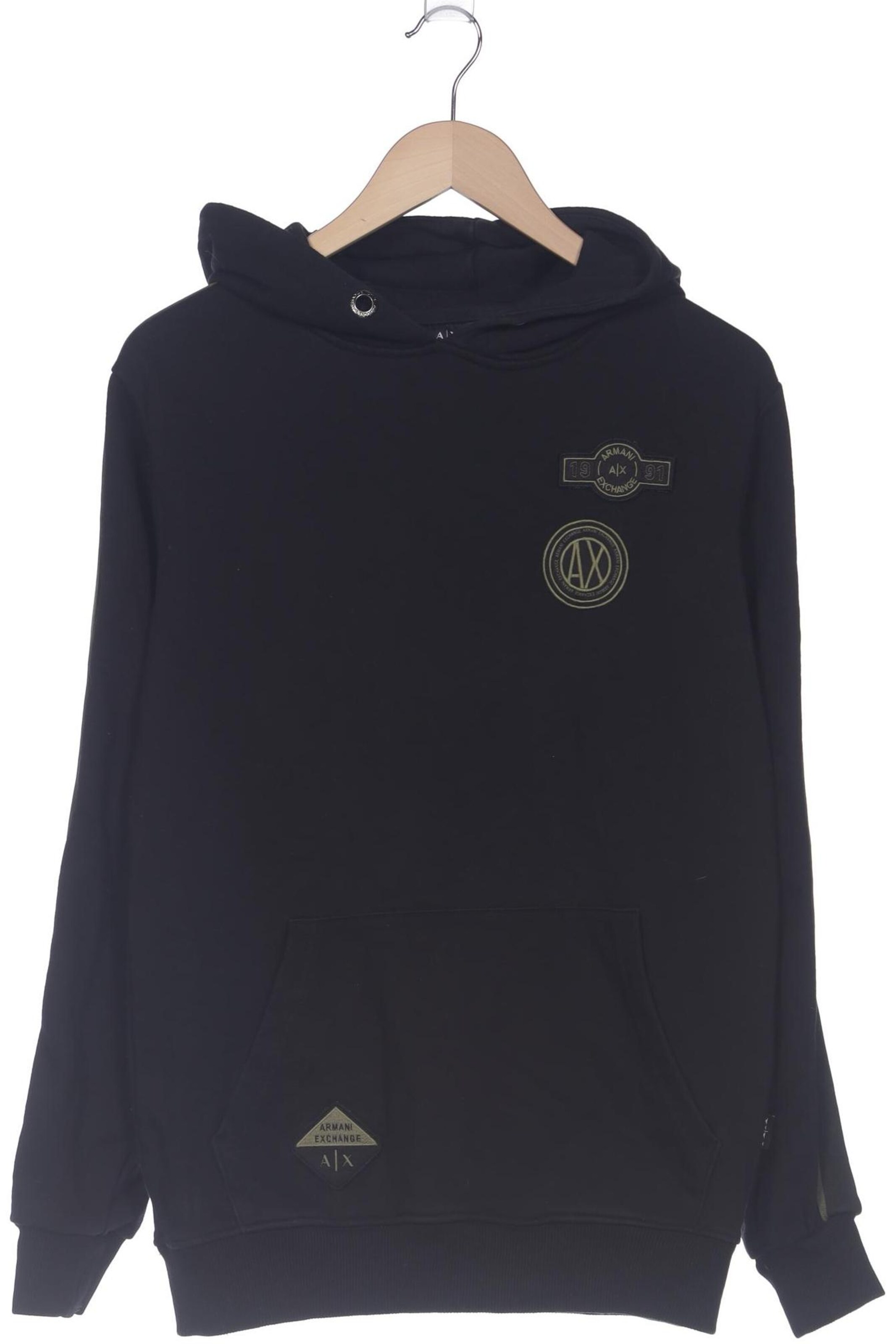 ARMANI EXCHANGE Kapuzenpullover M in Schwarz: Vorderseite
