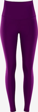 Winshape - Skinny Calças de desporto 'HWL117C' em roxo: frente