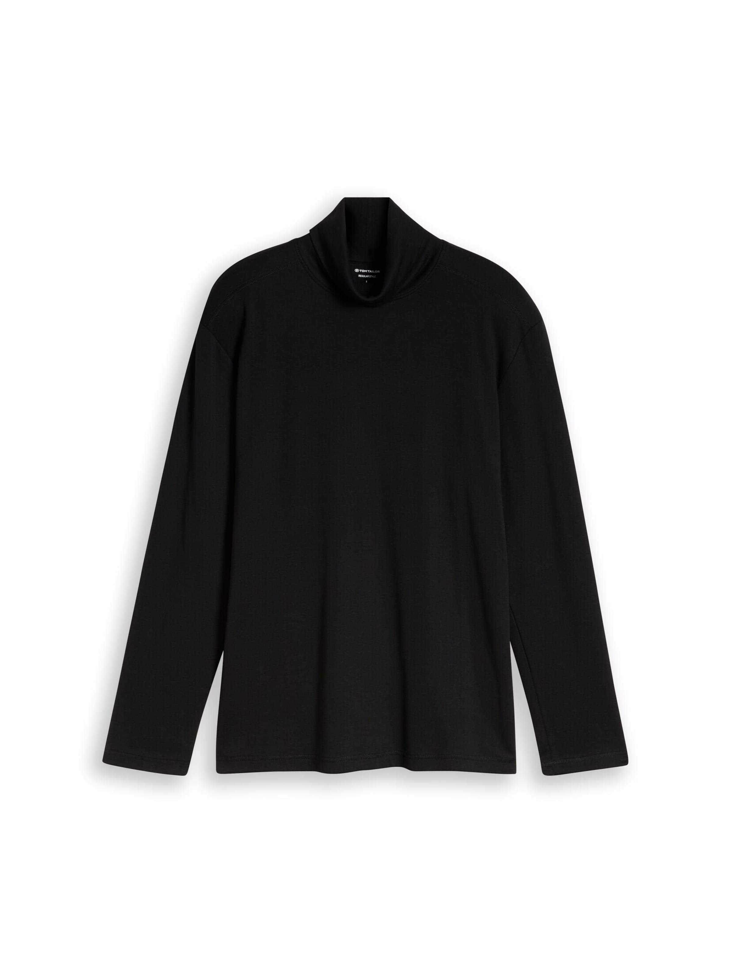 T-Shirt TOM TAILOR en noir : devant