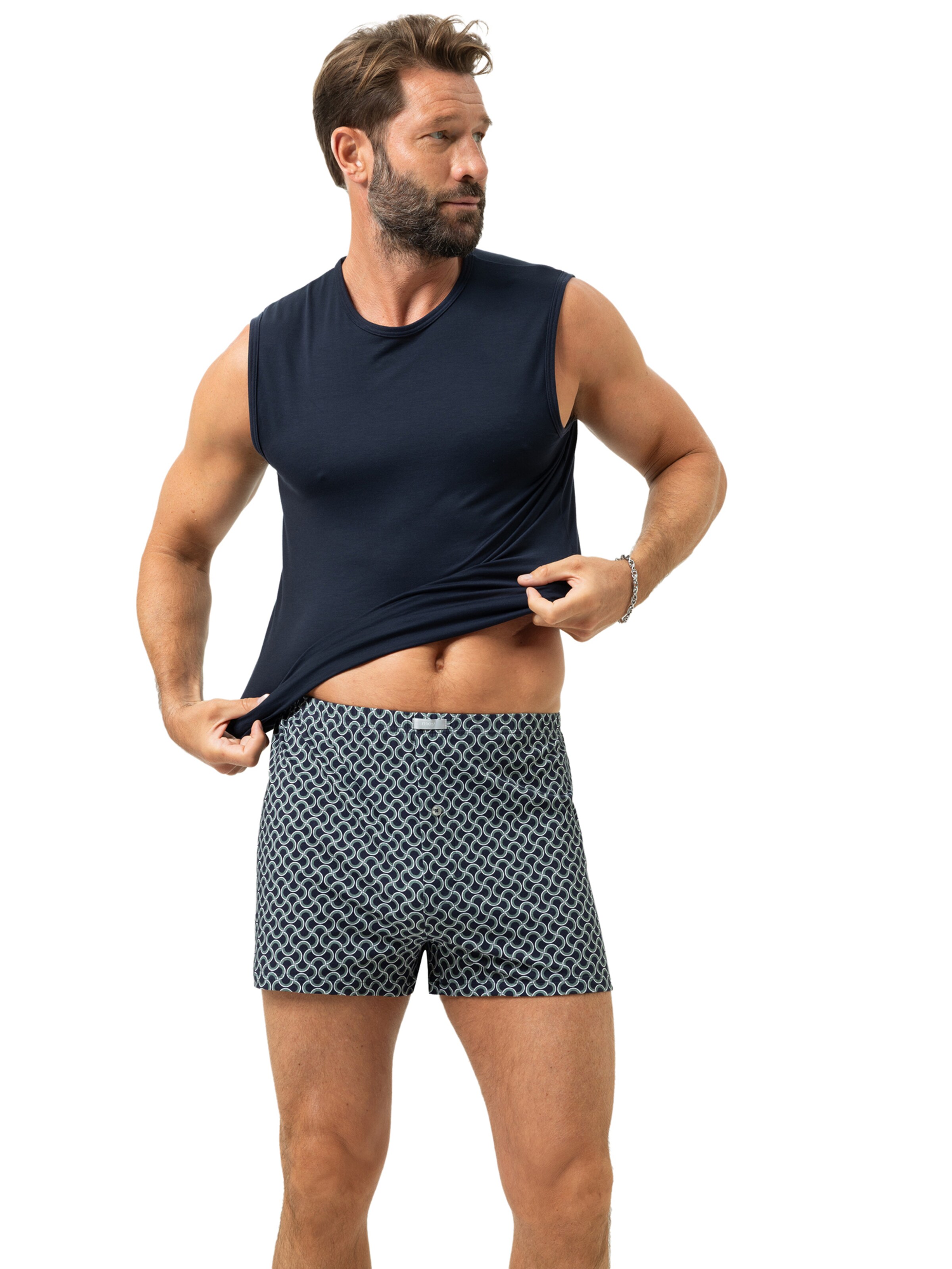 Mey Boxer shorts 'Curves' in Blue