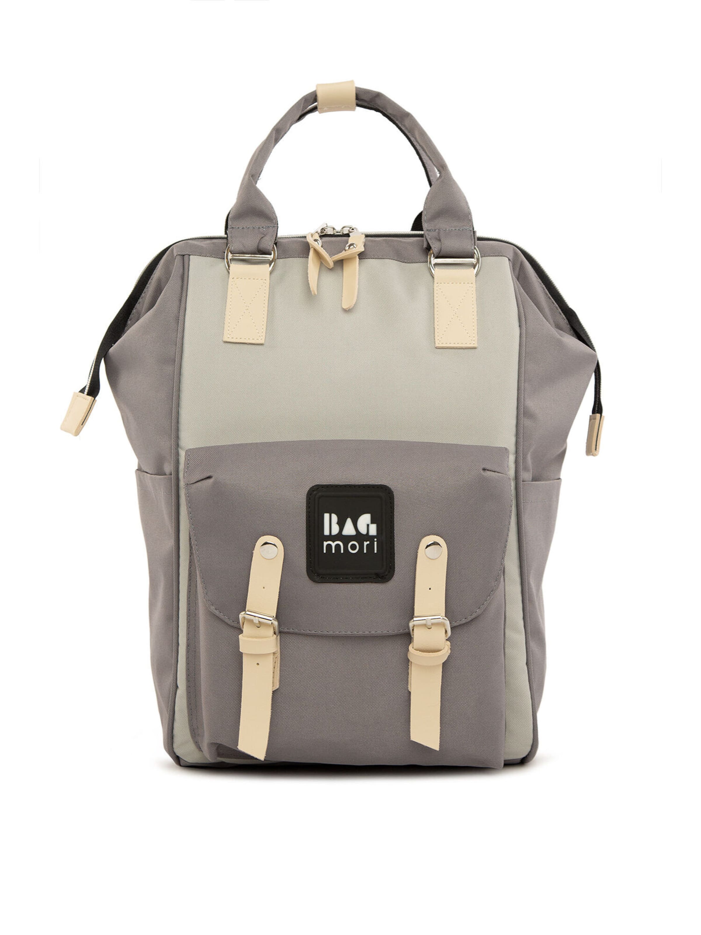 Bagmori Wickeltasche in Grau: Vorderseite