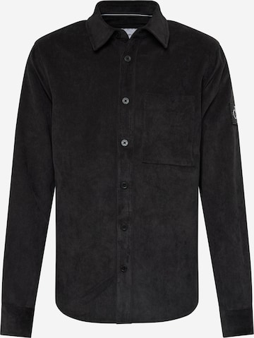 Coupe regular Chemise Calvin Klein Jeans en noir : devant