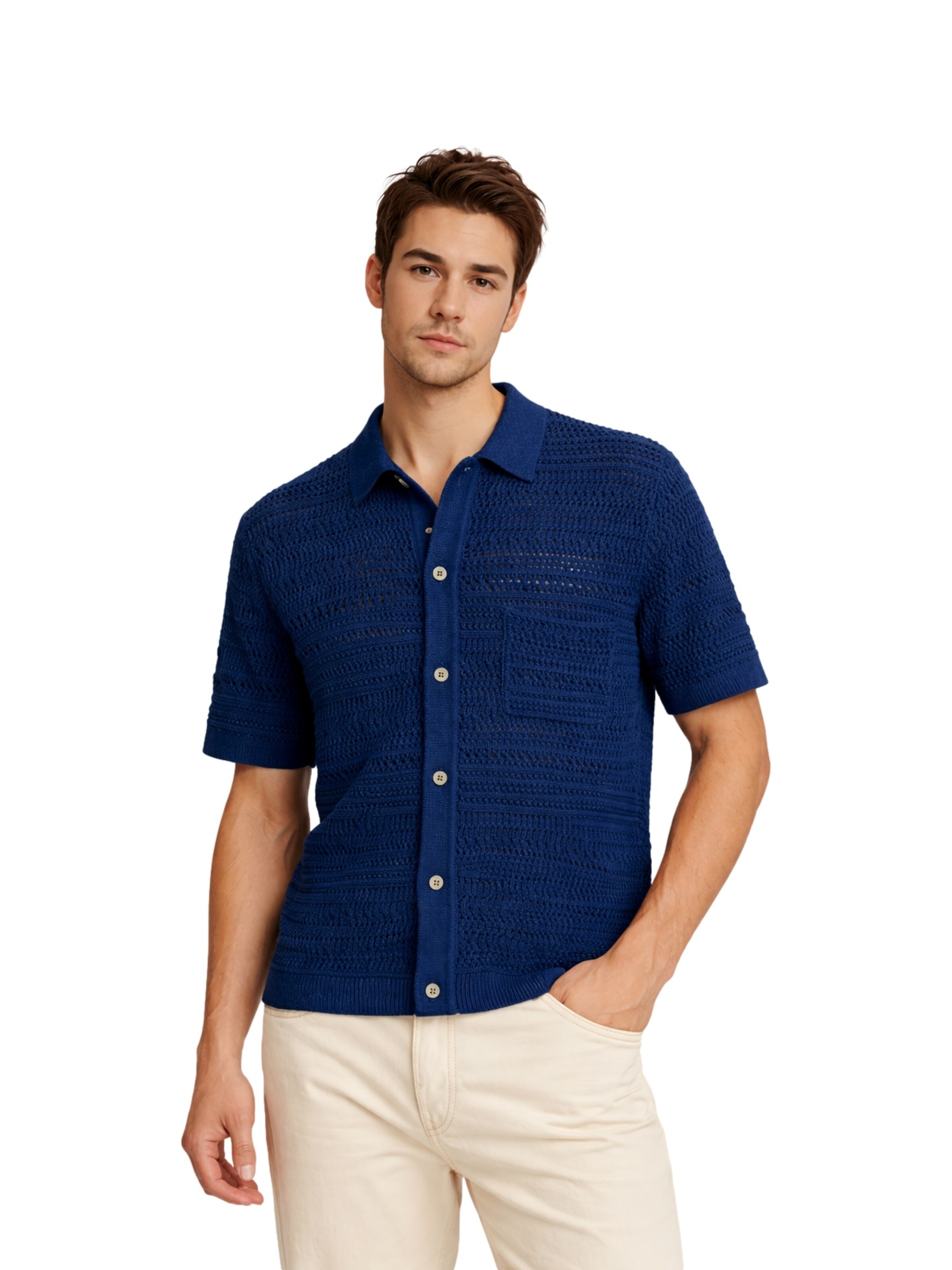 JACK & JONES Poloshirt 'Bluhamilton' in Blau: Vorderseite