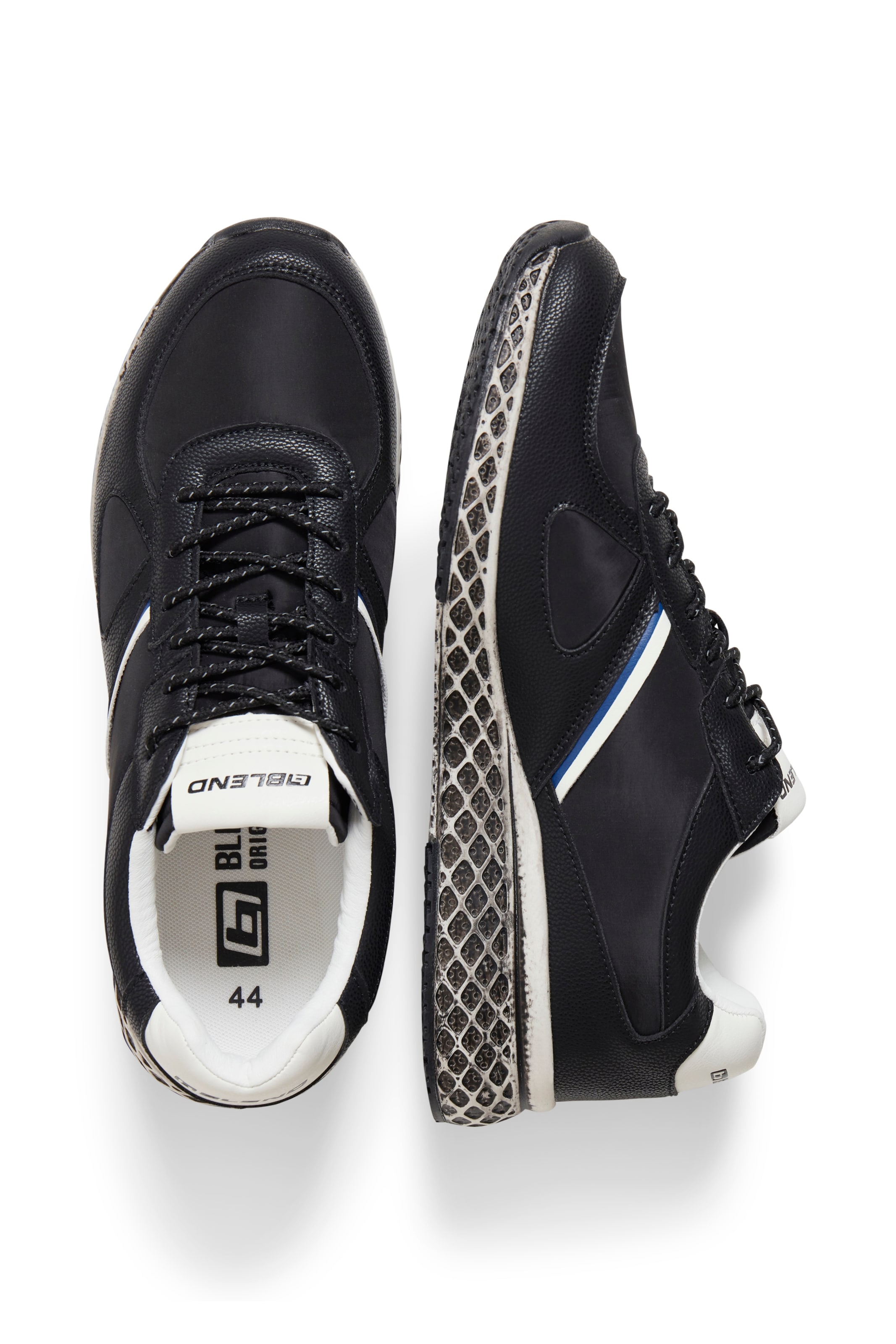 BLEND Platform trainers in Black