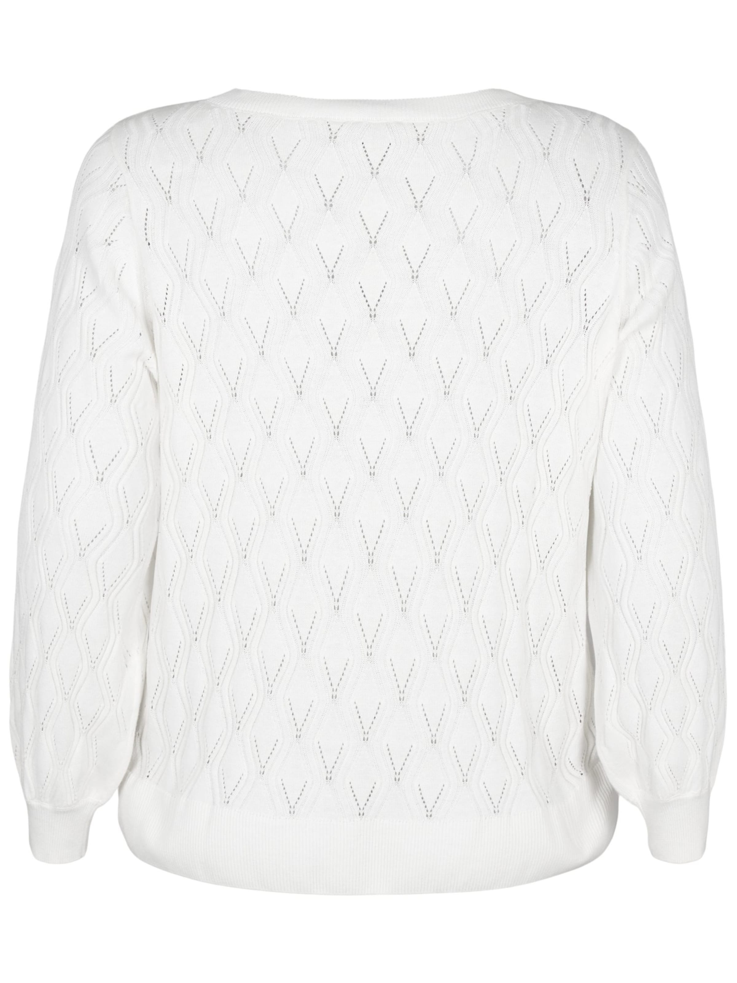 Zizzi Pullover 'MELSA' in Weiß