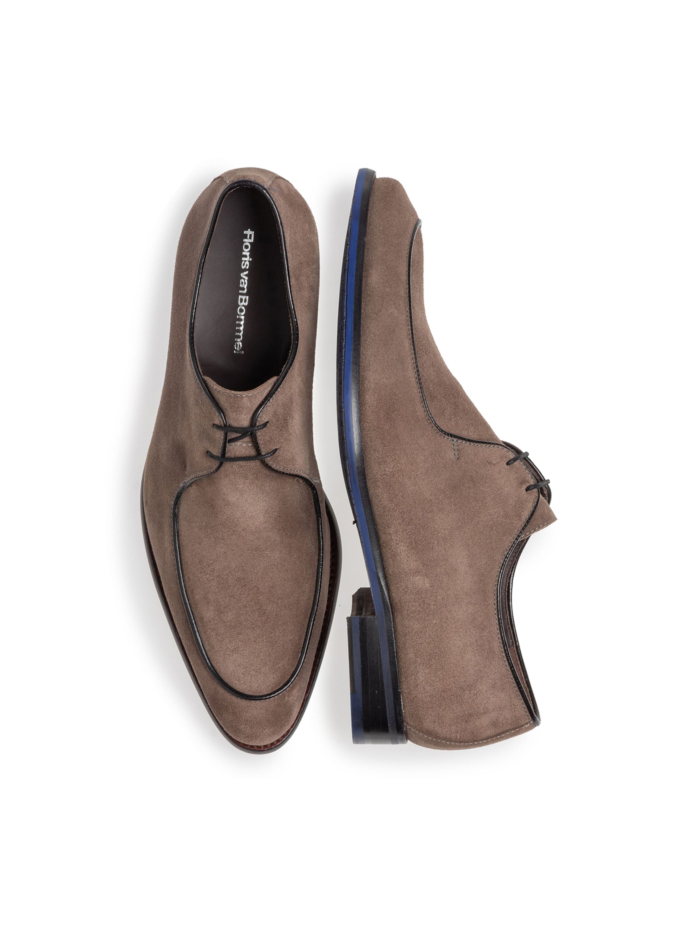 Floris van Bommel Lace-Up Shoes 'De Stapper 54' in Grey