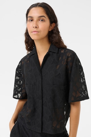 KAREN BY SIMONSEN Blouse 'Audrey' in Blauw: voorkant