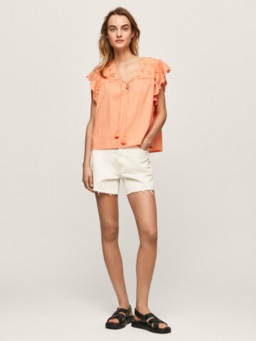 Pepe Jeans - Blusa 'Anaise' em laranja