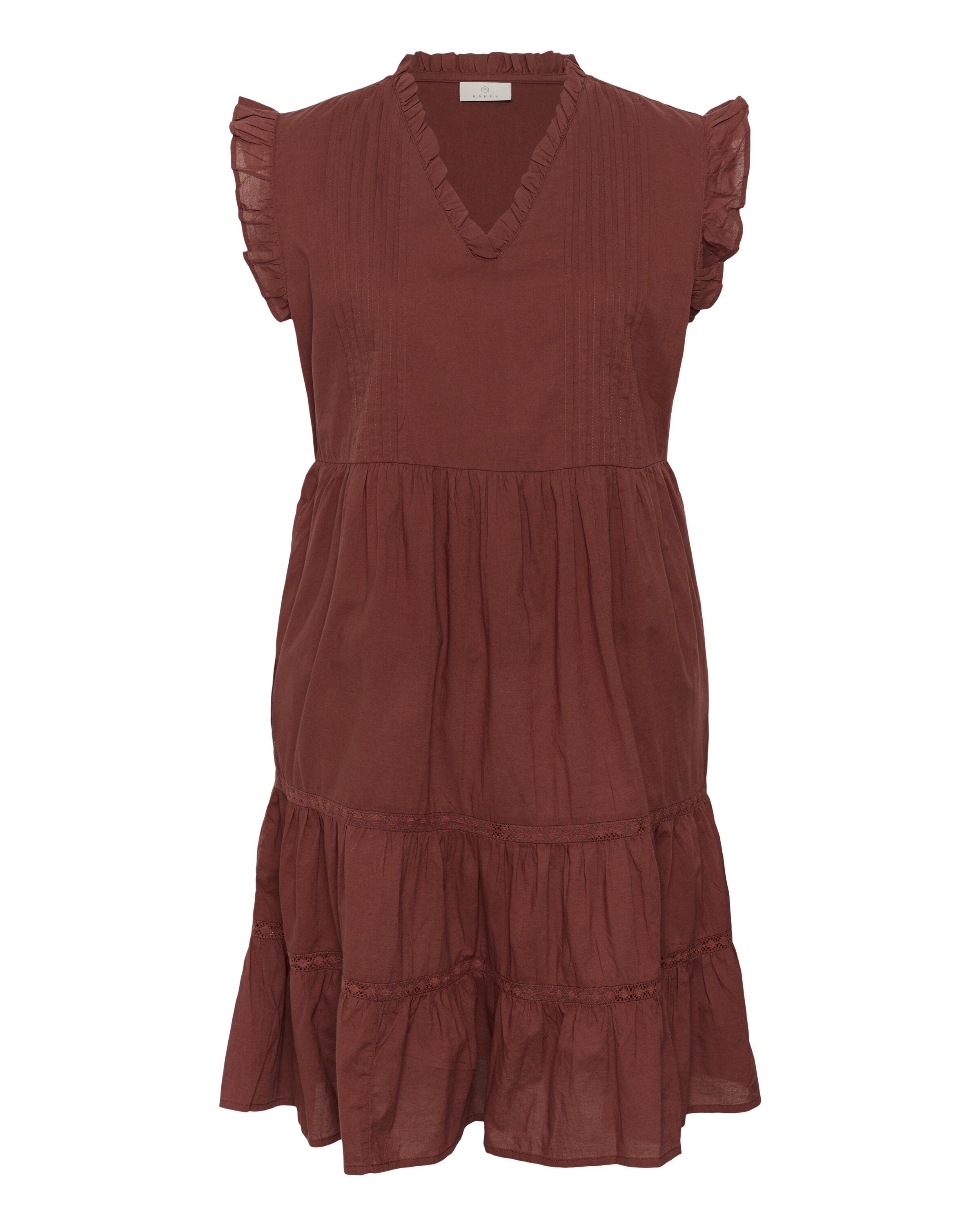 Kaffe Jurk 'Valerie' in de kleur Bruin, Productweergave