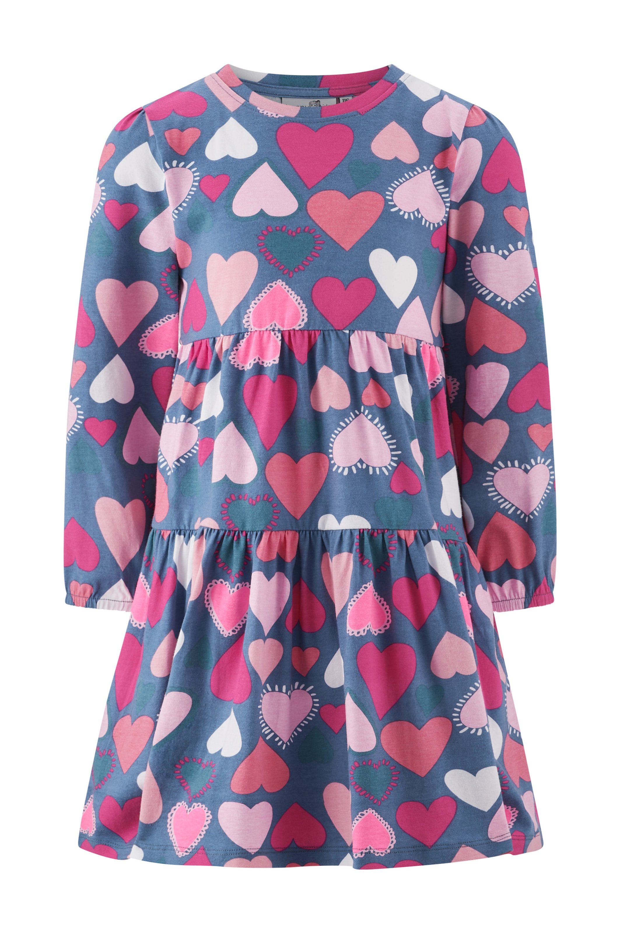 Rochie de la happy girls pe albastru: față