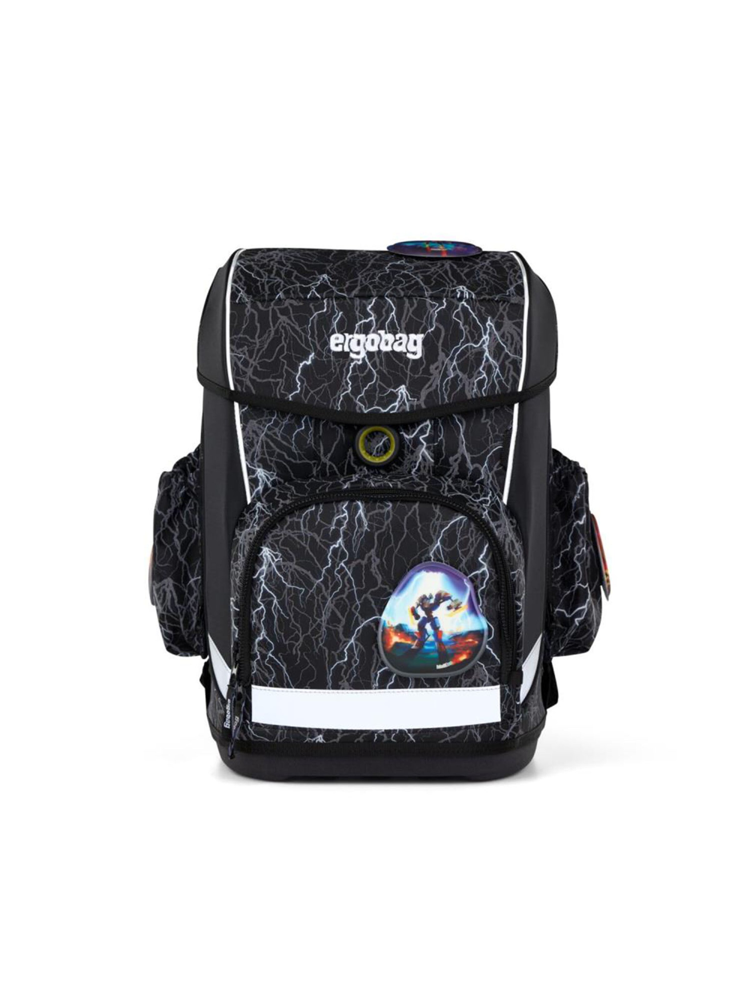 ergobag Backpack 'Cubo Light Schulranzen Set' in Black