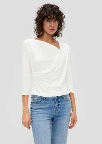 s.Oliver T-shirt i vit: framsida