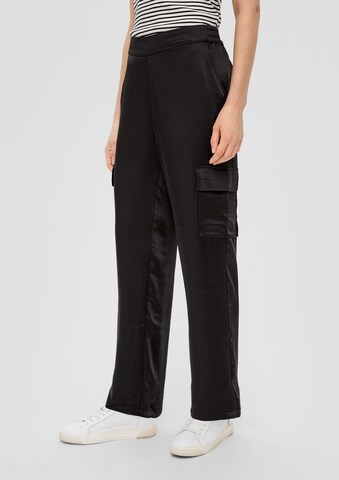 Wide Leg Pantalon cargo s.Oliver en noir