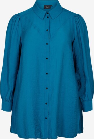 Zizzi Blouse in Blue: front