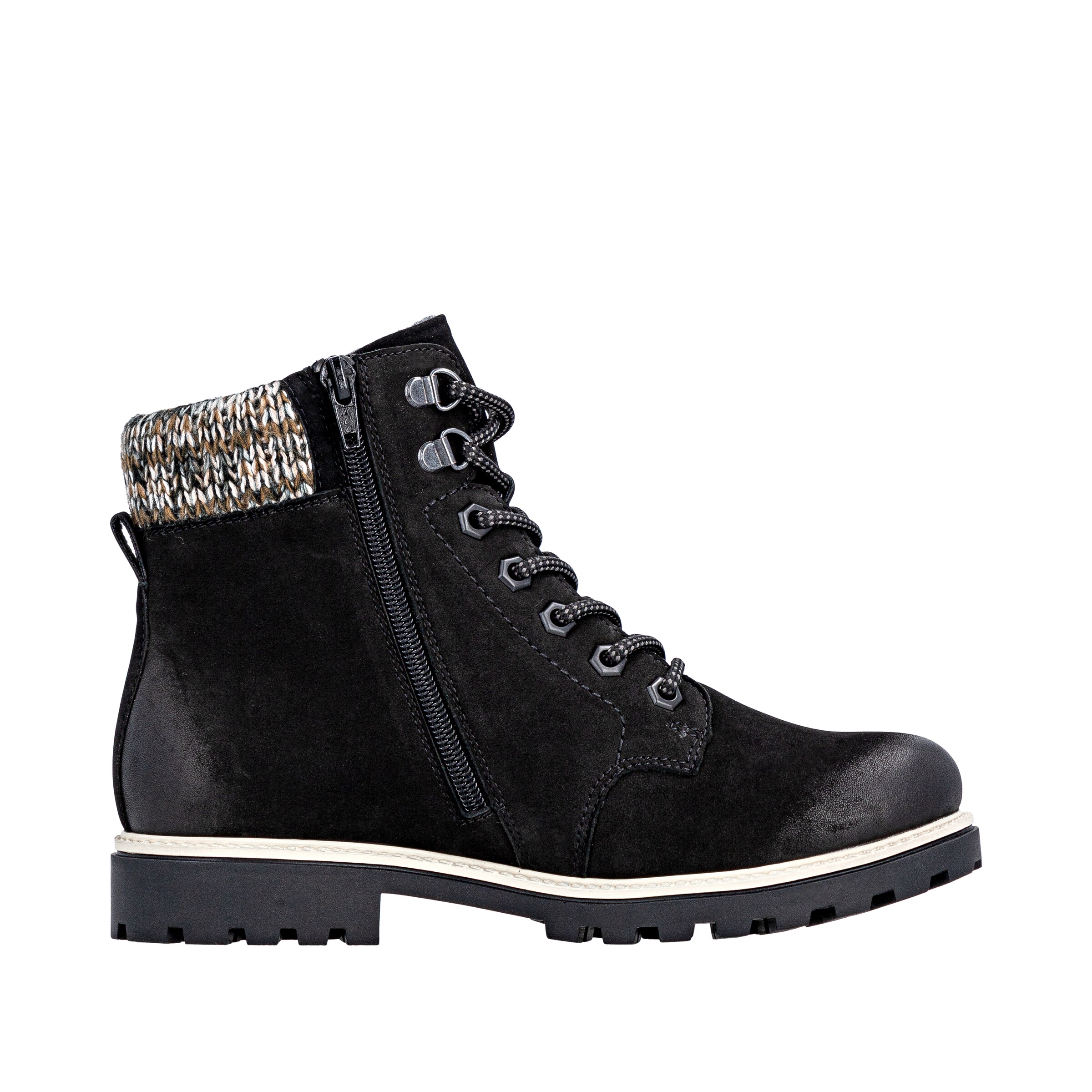 REMONTE Veterlaarsjes in Zwart: voorkant