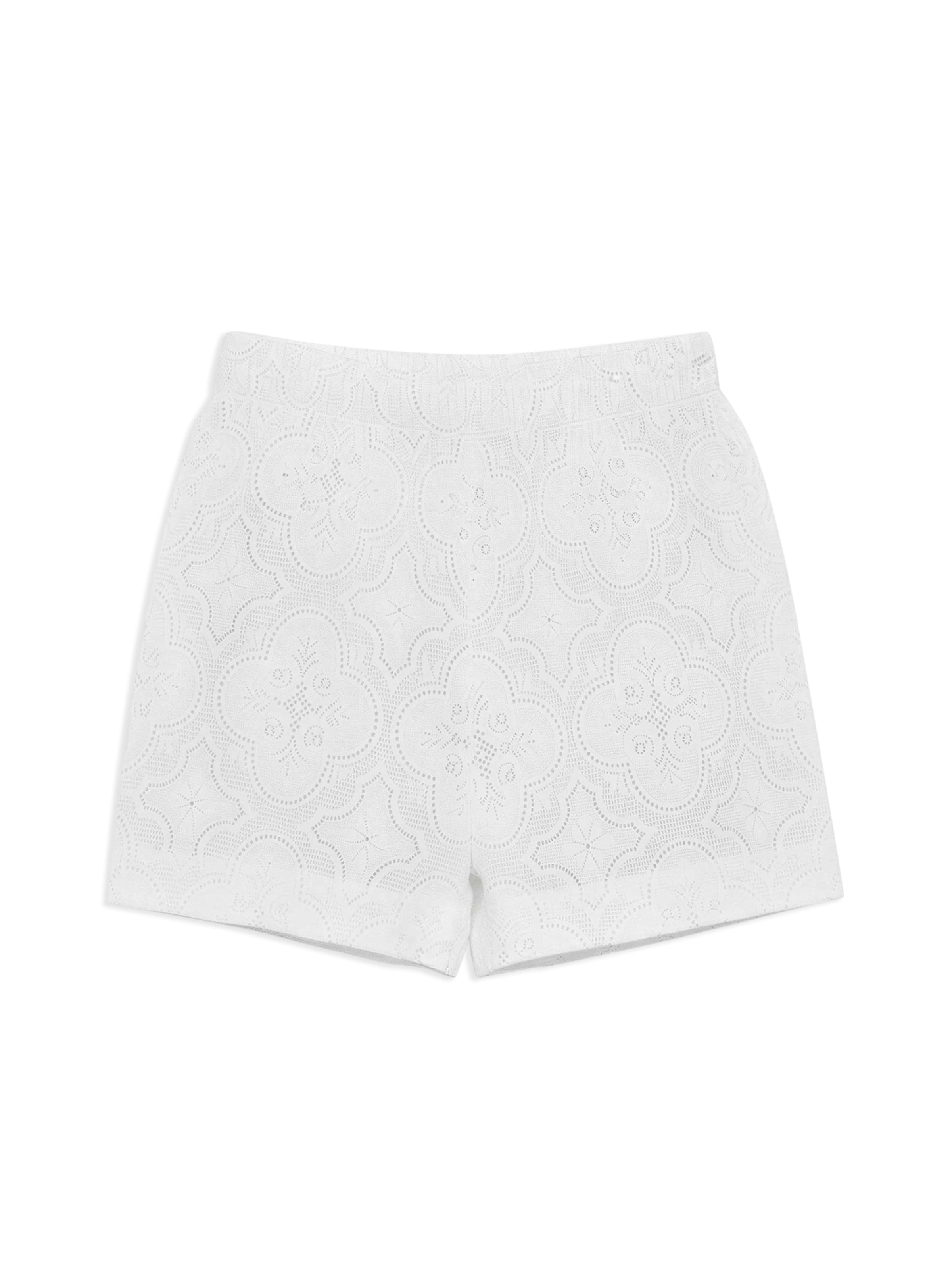 Pantalon de pyjama Gisela en blanc : devant
