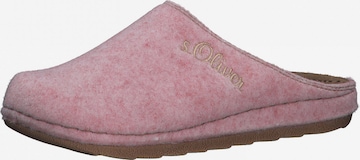 s.Oliver Slippers in Pink: front