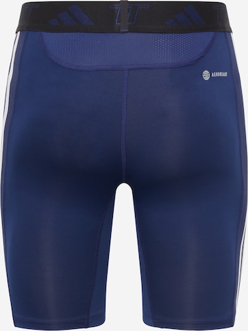 ADIDAS PERFORMANCE Skinny Workout Pants in Blue