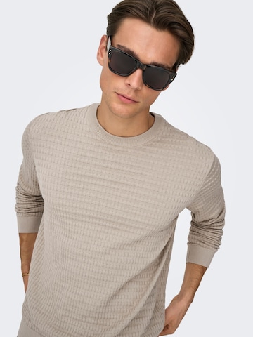 Only & Sons - Jersey 'ONSBerry' en gris