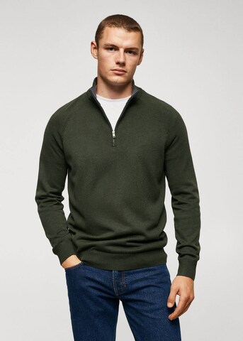 MANGO MAN Sweater 'Tenp' in Green: front