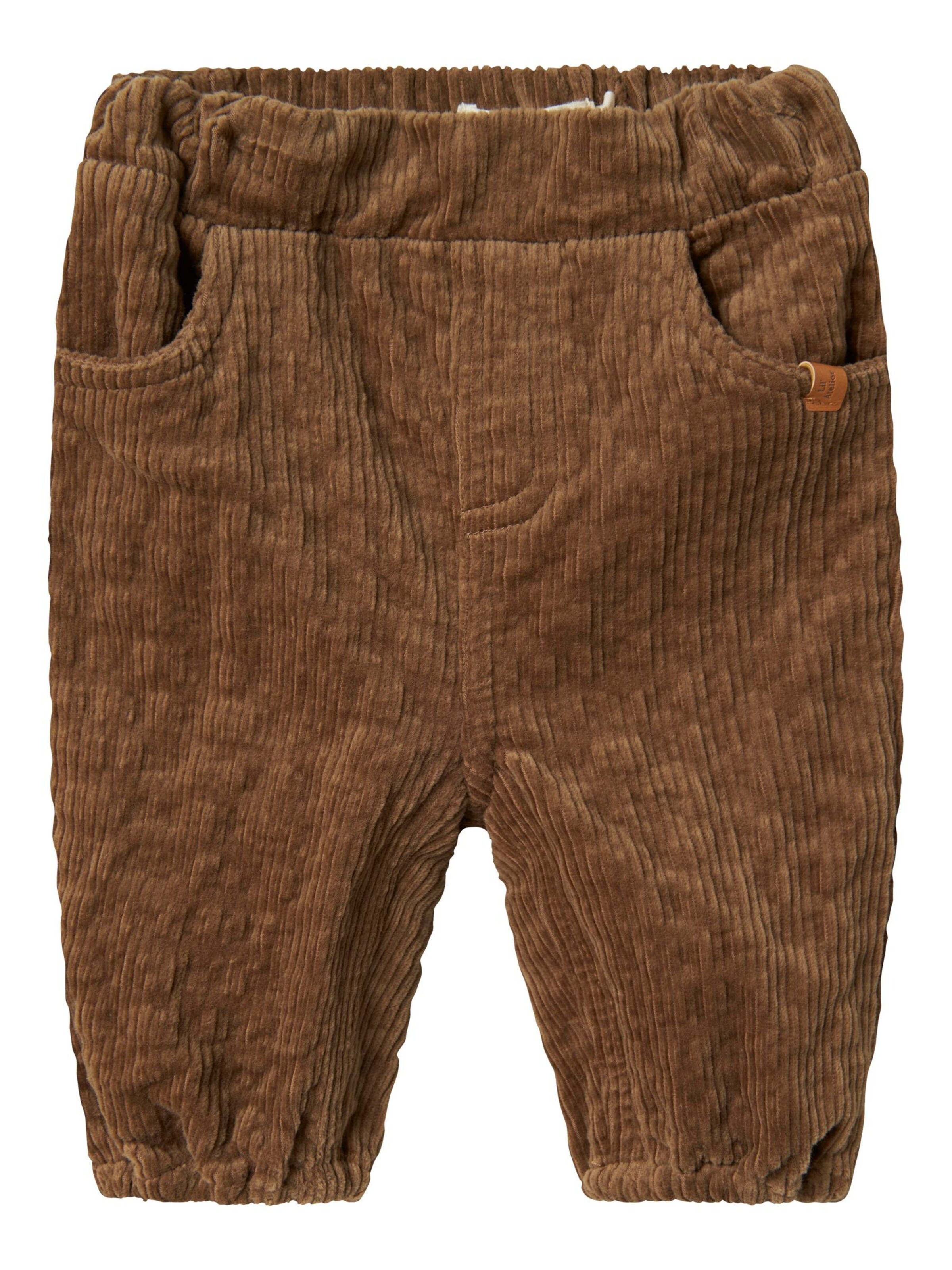 Effilé Pantalon Lil'Atelier en marron : devant
