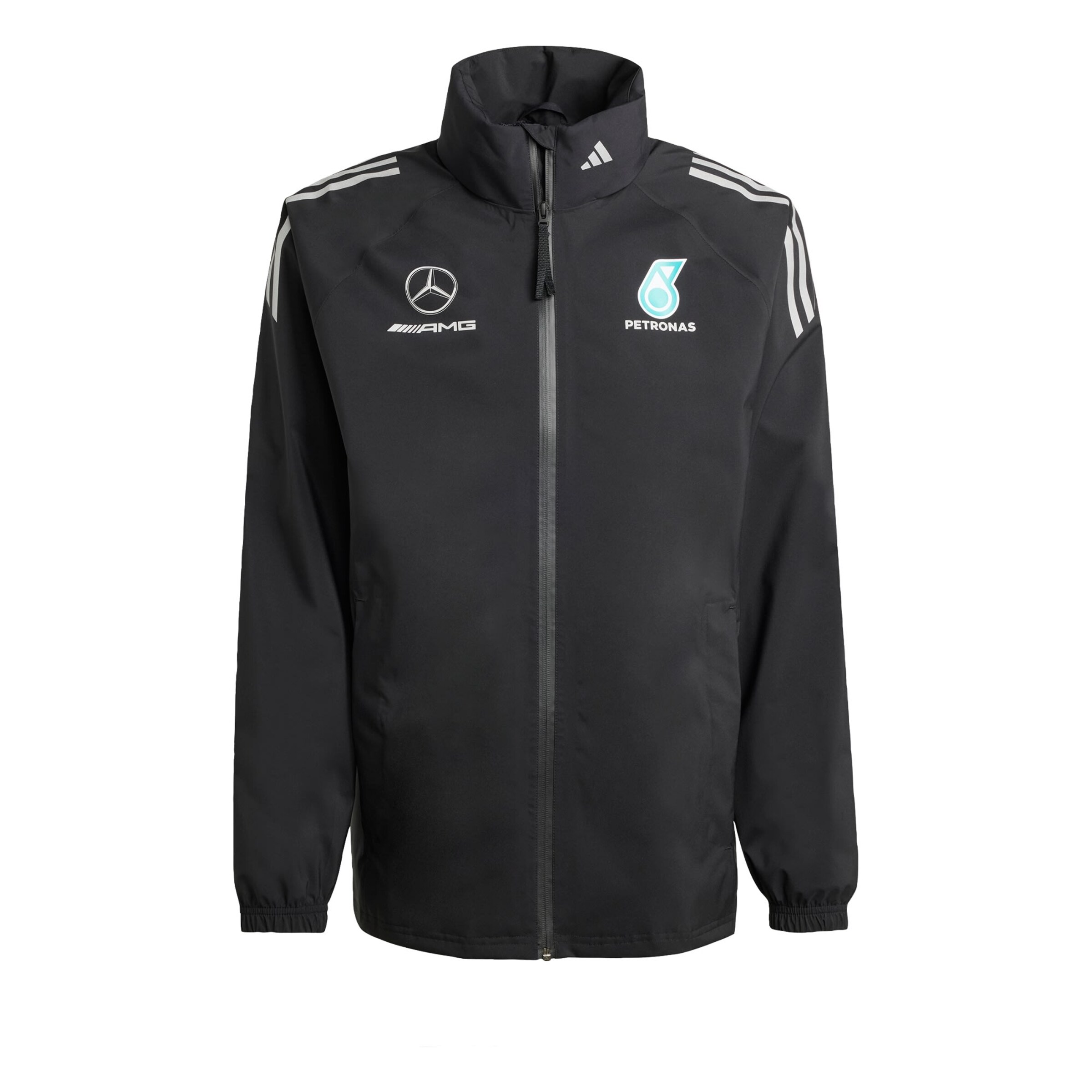 ADIDAS PERFORMANCE Sportjas 'Mercedes - AMG Petronas Formula One Team' in Zwart: voorkant