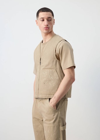 MANGO MAN Vest 'Want' in Beige