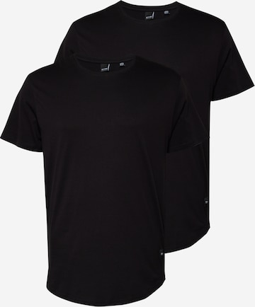 Only & Sons - Camiseta 'MATT' en negro: frente