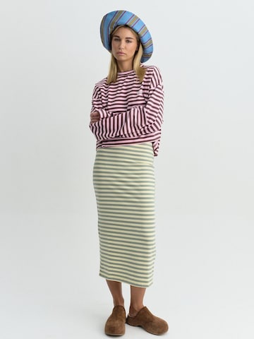 FEMSSY Rock 'LONGA STRIPE SKIRT'‌ in Gelb
