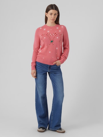 VERO MODA Pullover 'Candy Heart' in Pink