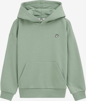 WE FashionSweater majica - zelena boja: prednji dio