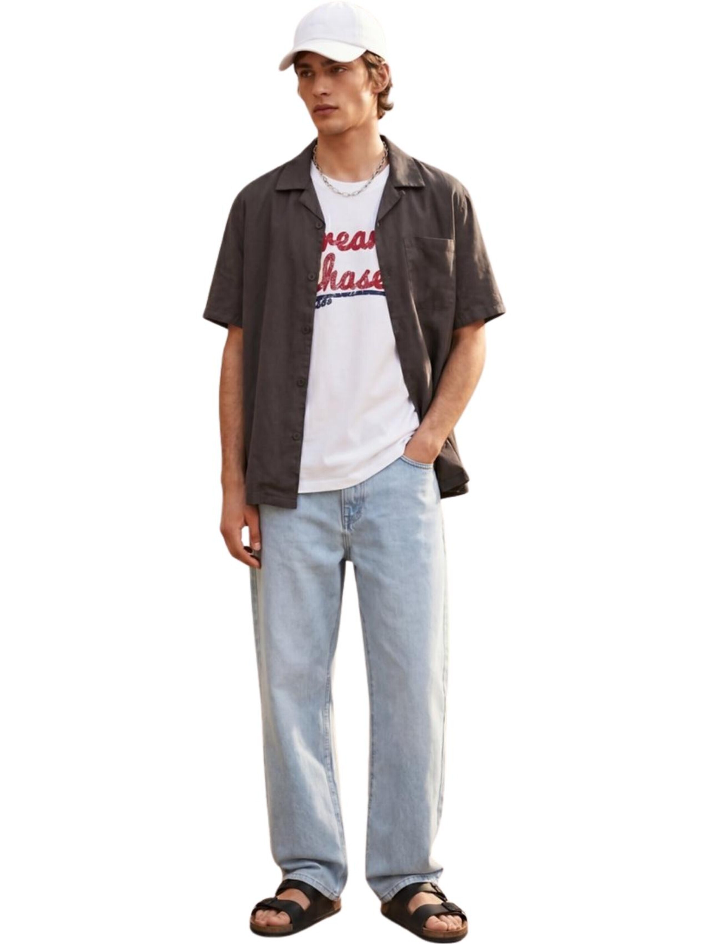 Coupe regular Chemise 'LTB Jeanshemd' LTB Jeans en gris : devant