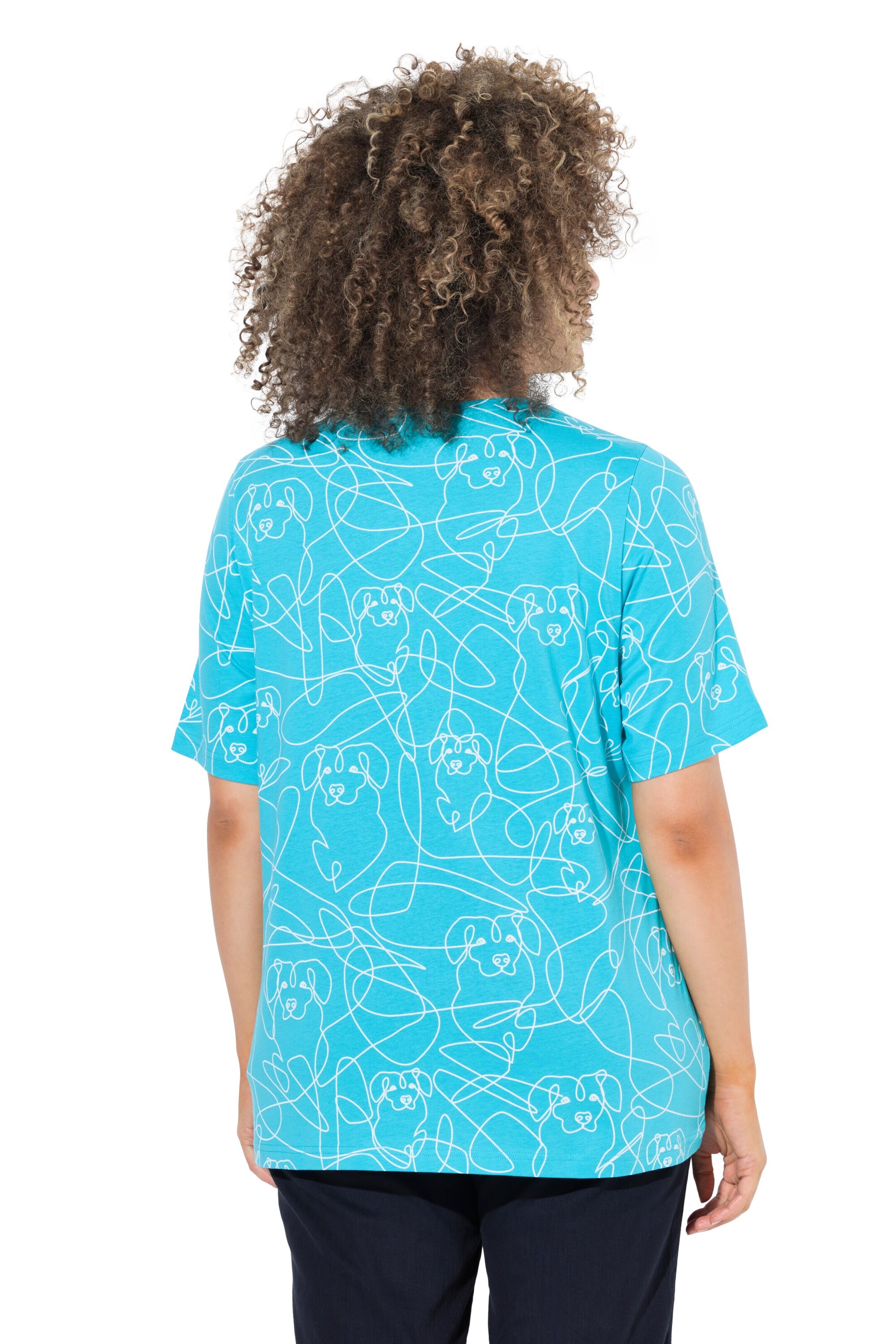 T-shirt Ulla Popken en bleu