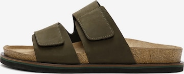 Sandalo di Derimod in verde: frontale