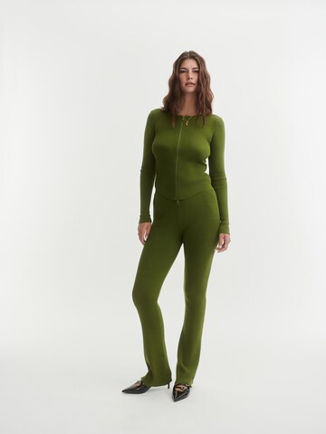 ABOUT YOU x Laura Giurcanu Knit Cardigan in Green