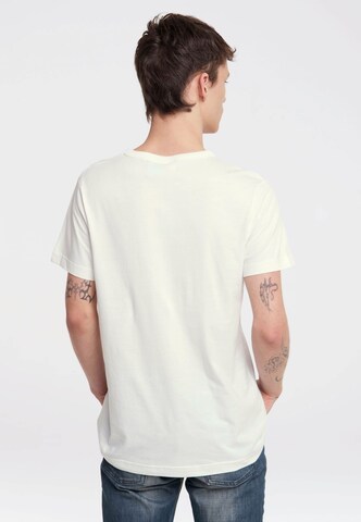LOGOSHIRT Koszulka 'Donald Duck' w kolorze biały