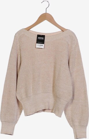 NA-KD Sweater & Cardigan in XXS in Beige: front