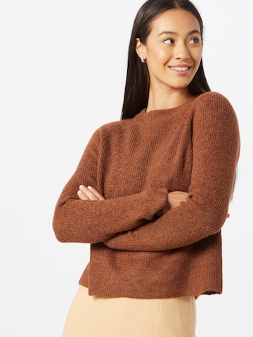 PIECES Sweater 'Ellen' in Brown: front