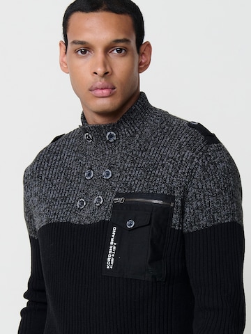 KOROSHI Pullover i sort