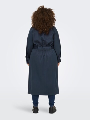 ONLY Carmakoma Between-Seasons Coat 'HYACHINT' in Blue