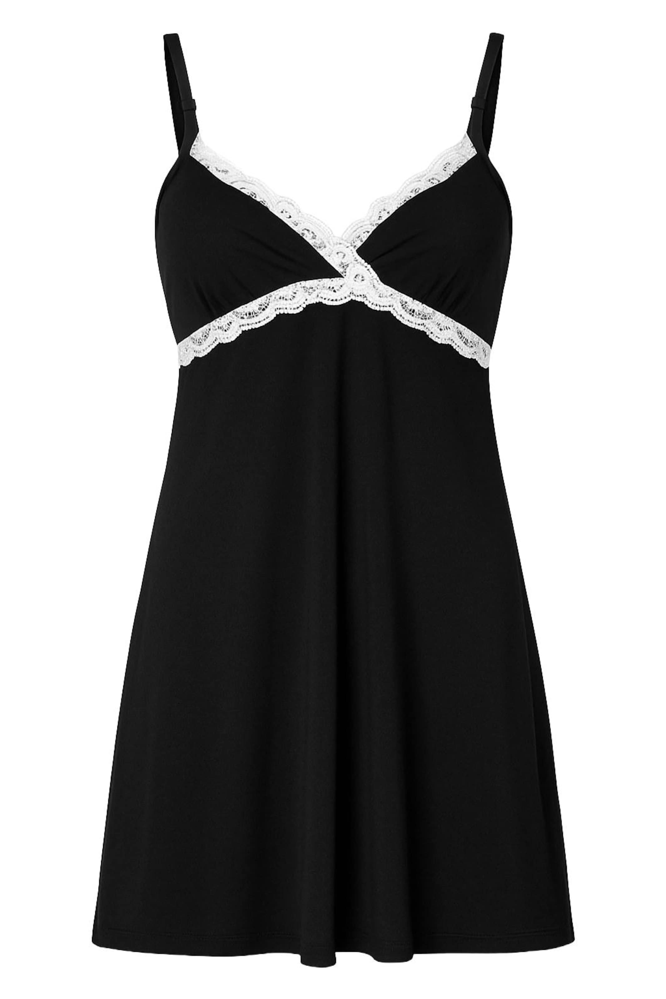 For You Moda Negligee in Black: front