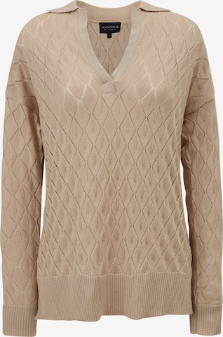 Lexington Strickpullover 'Corinne' in Beige: predná strana