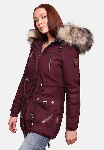 NAVAHOO Winterparka 'Honigfee' in Rot