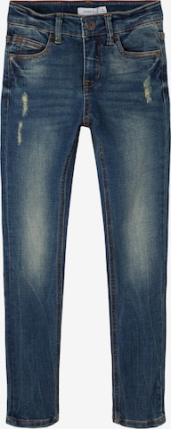 NAME IT - Slimfit Calças de ganga 'Pete' em azul: frente