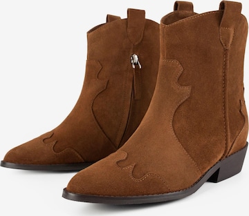 L37 HANDMADE SHOES Ankle boots 'WALK BETWEEN STARS' in Brown: front