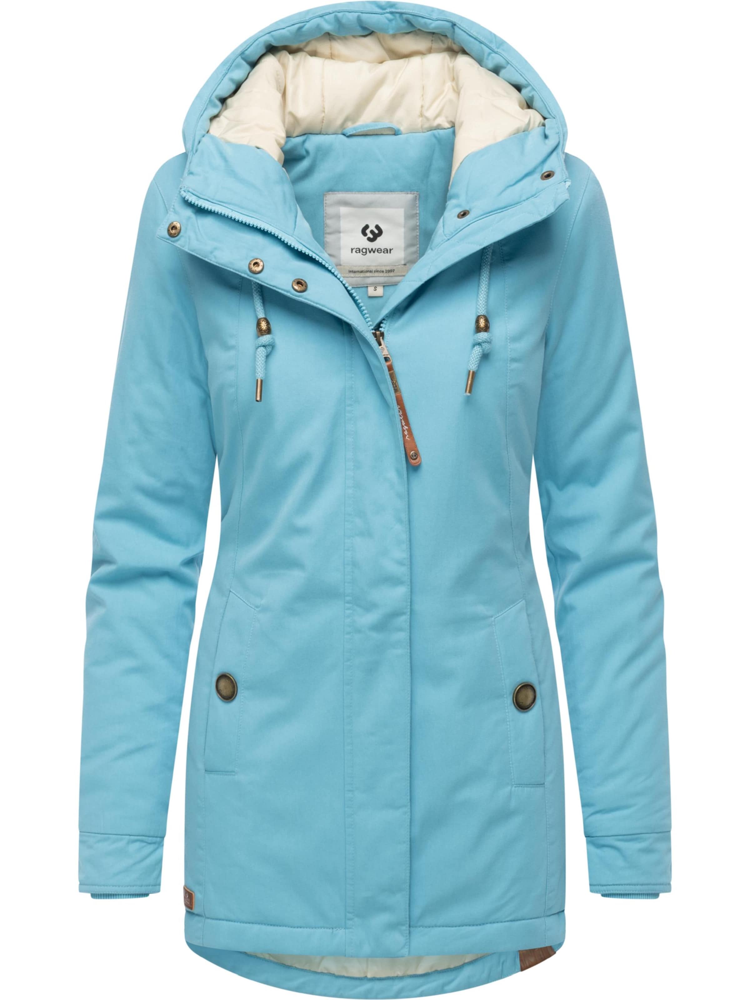 Ragwear Winterjas 'Monadena' in Blauw: voorkant