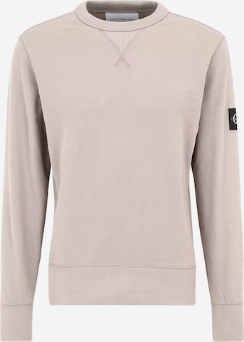 Calvin Klein Jeans Sweatshirt in Beige: predná strana